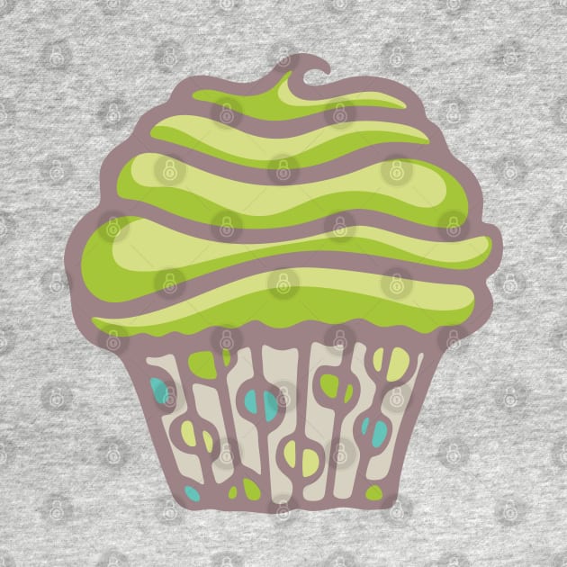 POLKA DOT CUPCAKE DREAMS Party Lime Green Buttercream Icing - UnBlink Studio by Jackie Tahara by UnBlink Studio by Jackie Tahara